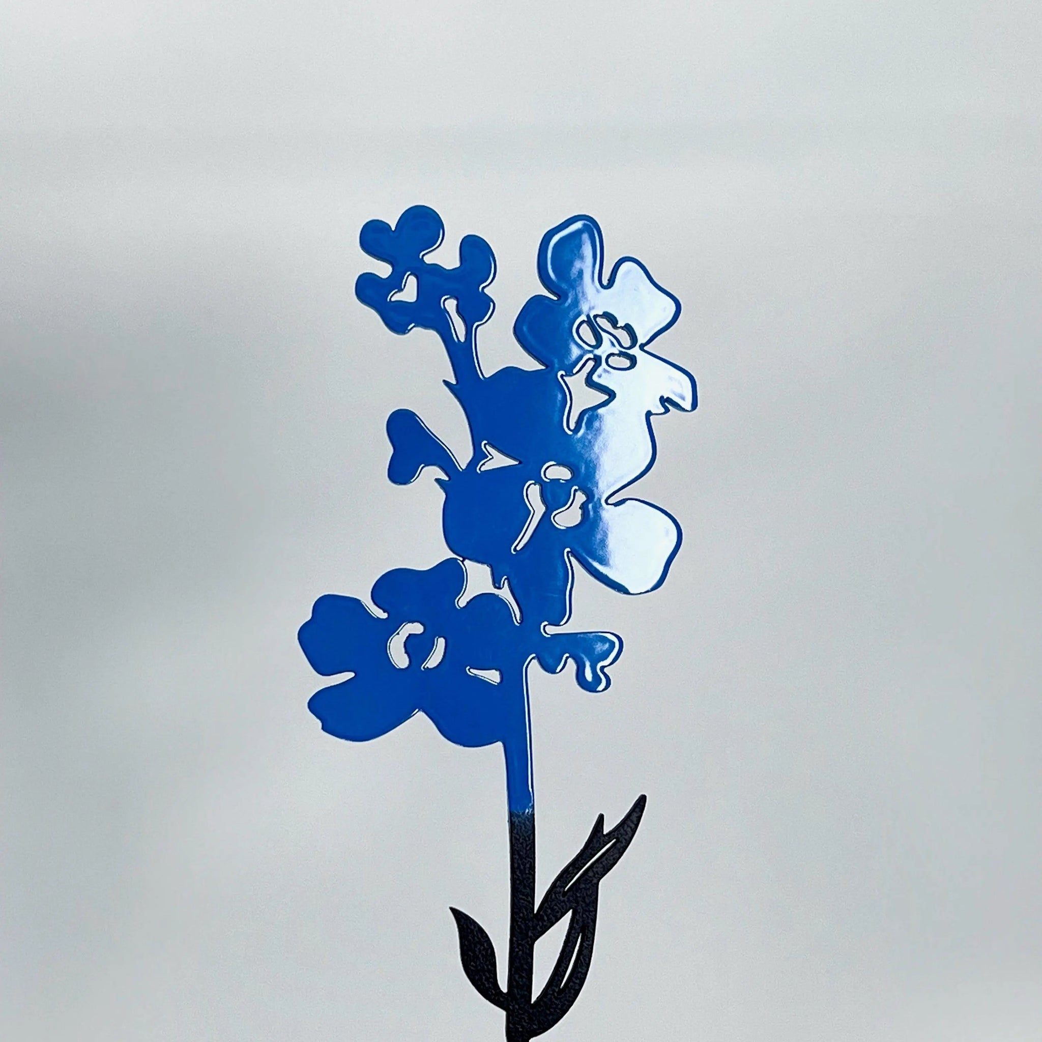 Steelmonks-Metallschild,Blumenstrauss (7 Blumen). Blume Wanddekoration erhältlich in verschiednen Größen und Farben.