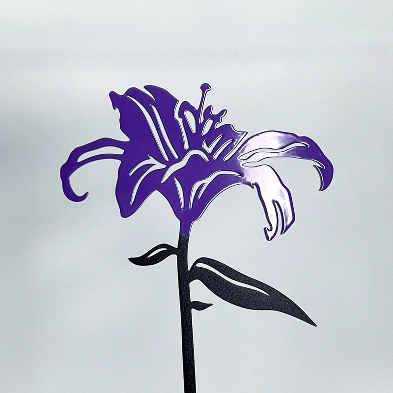 Steelmonks-Metallschild,Blumenstrauss (7 Blumen). Blume Wanddekoration erhältlich in verschiednen Größen und Farben. – Schilder aus Stahl von Steelmonks