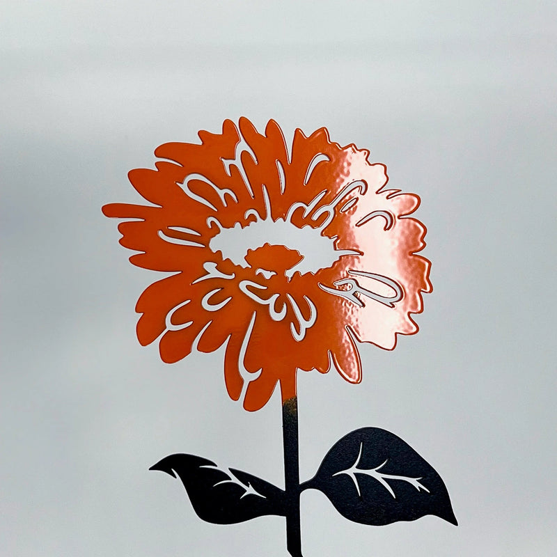 Steelmonks-Metallschild,Blumenstrauss (7 Blumen). Blume Wanddekoration erhältlich in verschiednen Größen und Farben. – Schilder aus Stahl von Steelmonks