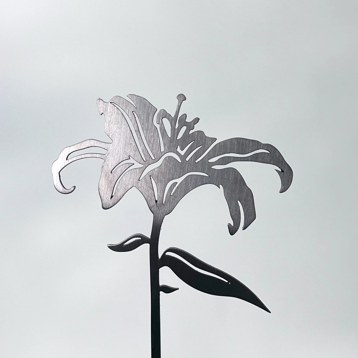 Steelmonks-Metallschild,Die Lilie. Blume Wanddekoration erhältlich in verschiednen Größen und Farben.