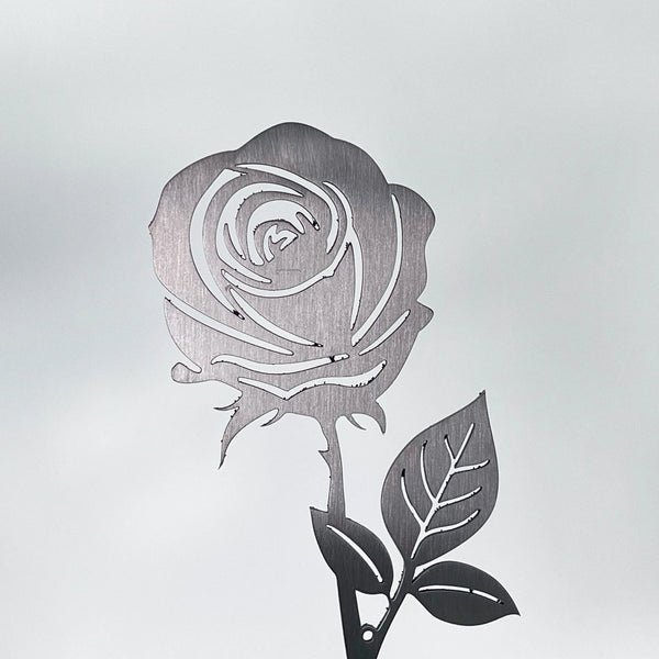 Steelmonks-Metallschild,Die Rose. Blume Wanddekoration erhältlich in verschiednen Größen und Farben.