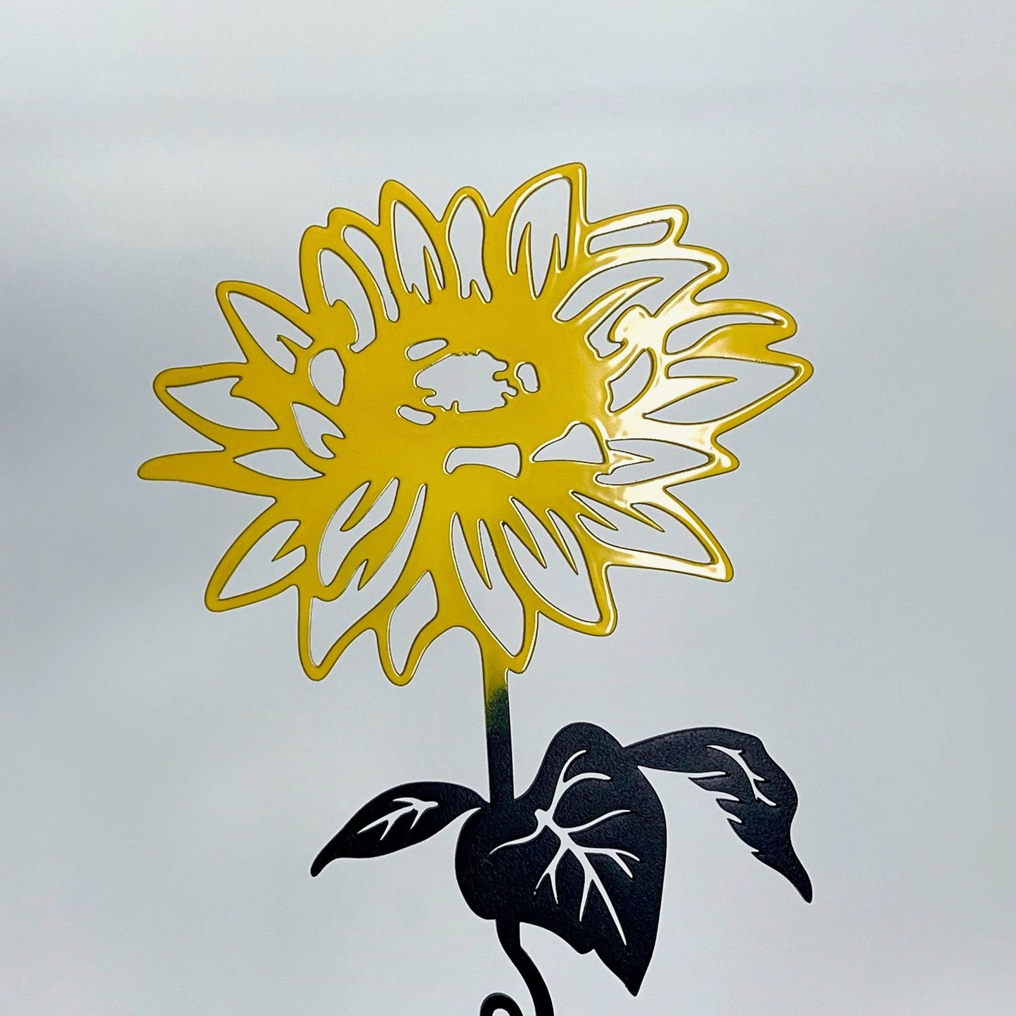 Steelmonks-Metallschild,Die Sonnenblume. Blume Wanddekoration erhältlich in verschiednen Größen und Farben.