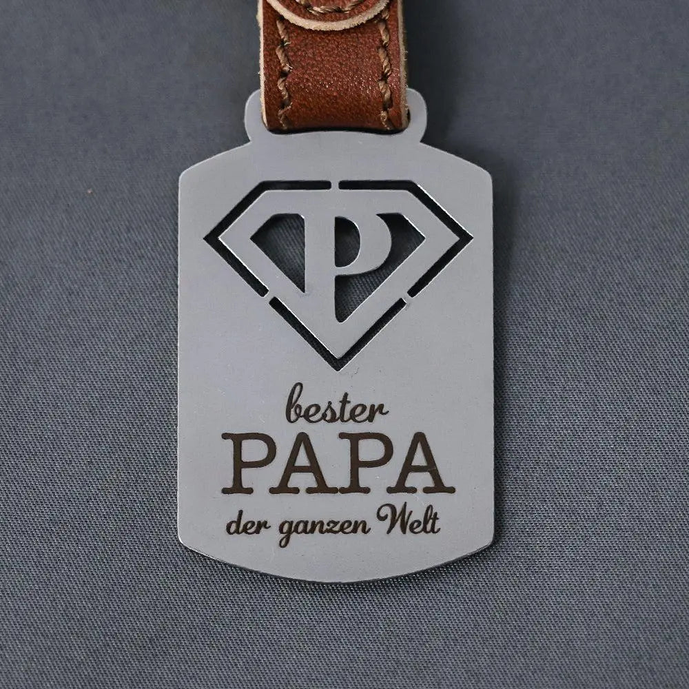 Steelmonks-Metallschild,Bester Papa. Familien Anhänger Wanddekoration erhältlich in verschiednen Größen und Farben.