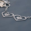 Steelmonks-Metallschild,Herz mit Initialen. Herz Anhänger Wanddekoration erhältlich in verschiednen Größen und Farben.