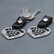 Steelmonks-Metallschild,Verbundenes Herz. Herz Anhänger Wanddekoration erhältlich in verschiednen Größen und Farben.