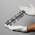 Steelmonks-Metallschild,Koordinaten. Maritimes Schild Wanddekoration erhältlich in verschiednen Größen und Farben.