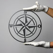 Steelmonks-Metallschild,Windrose. Maritimes Schild Wanddekoration erhältlich in verschiednen Größen und Farben.