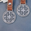 Steelmonks-Metallschild,Keltischer Knoten. Motiv Anhänger Wanddekoration erhältlich in verschiednen Größen und Farben.