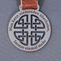 Steelmonks-Metallschild,Nordischer Knoten. Motiv Anhänger Wanddekoration erhältlich in verschiednen Größen und Farben.