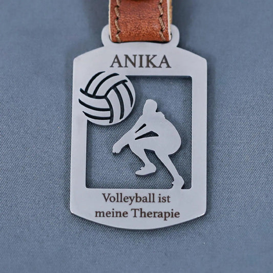 Steelmonks-Metallschild,Volleyball. Sport- & Freizeit Anhänger Wanddekoration erhältlich in verschiednen Größen und Farben.