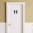 Steelmonks-Metallschild,Toiletten Figuren. Standard Wanddekoration erhältlich in verschiednen Größen und Farben.