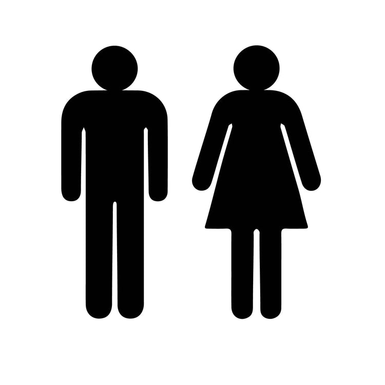 Toiletten Figuren Mann und Frau