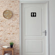 Steelmonks-Metallschild,Toiletten Schild. Standard Wanddekoration erhältlich in verschiednen Größen und Farben.