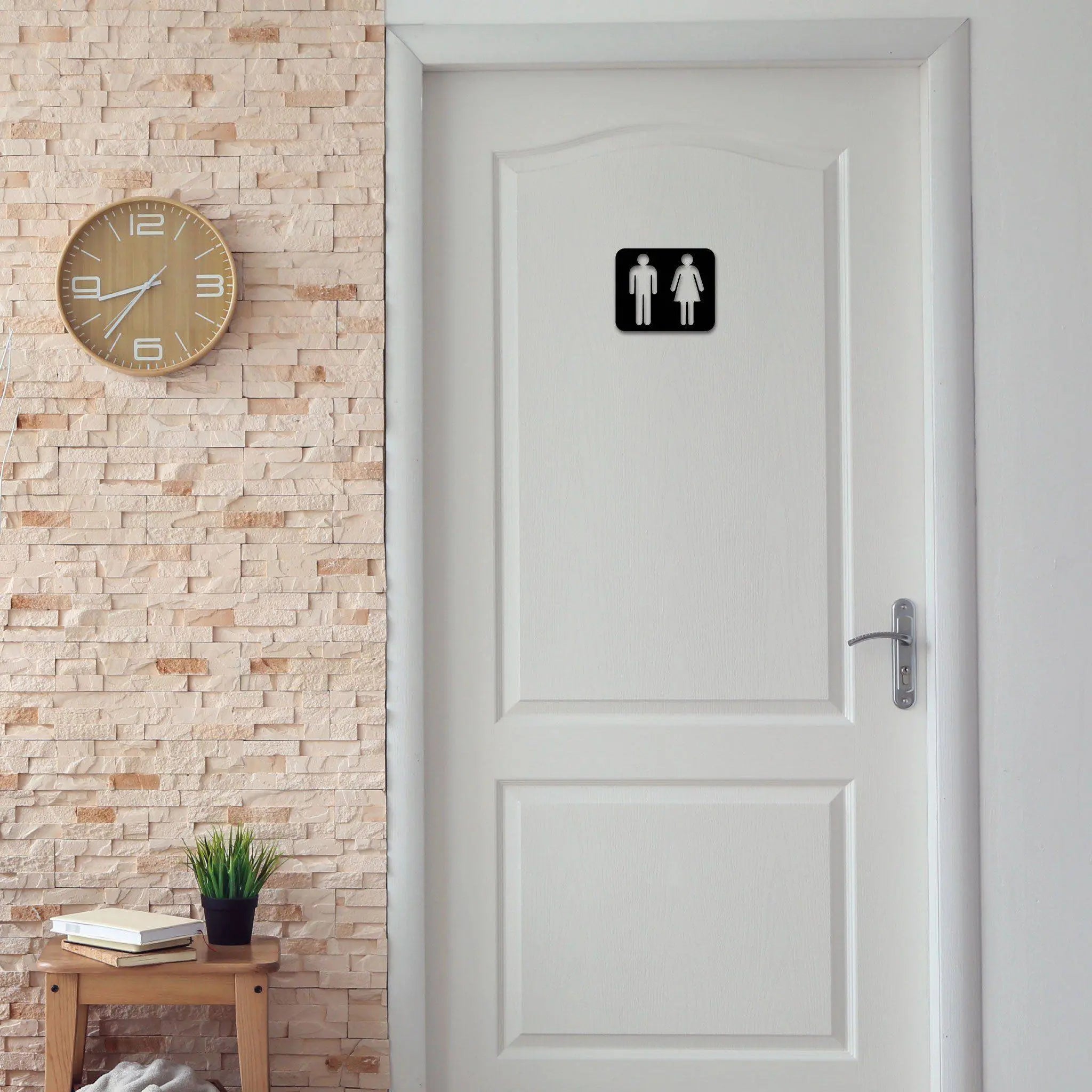 Steelmonks-Metallschild,Toiletten Schild. Standard Wanddekoration erhältlich in verschiednen Größen und Farben.