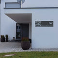 Steelmonks-Metallschild,Modernes Zunft-Hausschild. Straßenschild Wanddekoration erhältlich in verschiednen Größen und Farben.