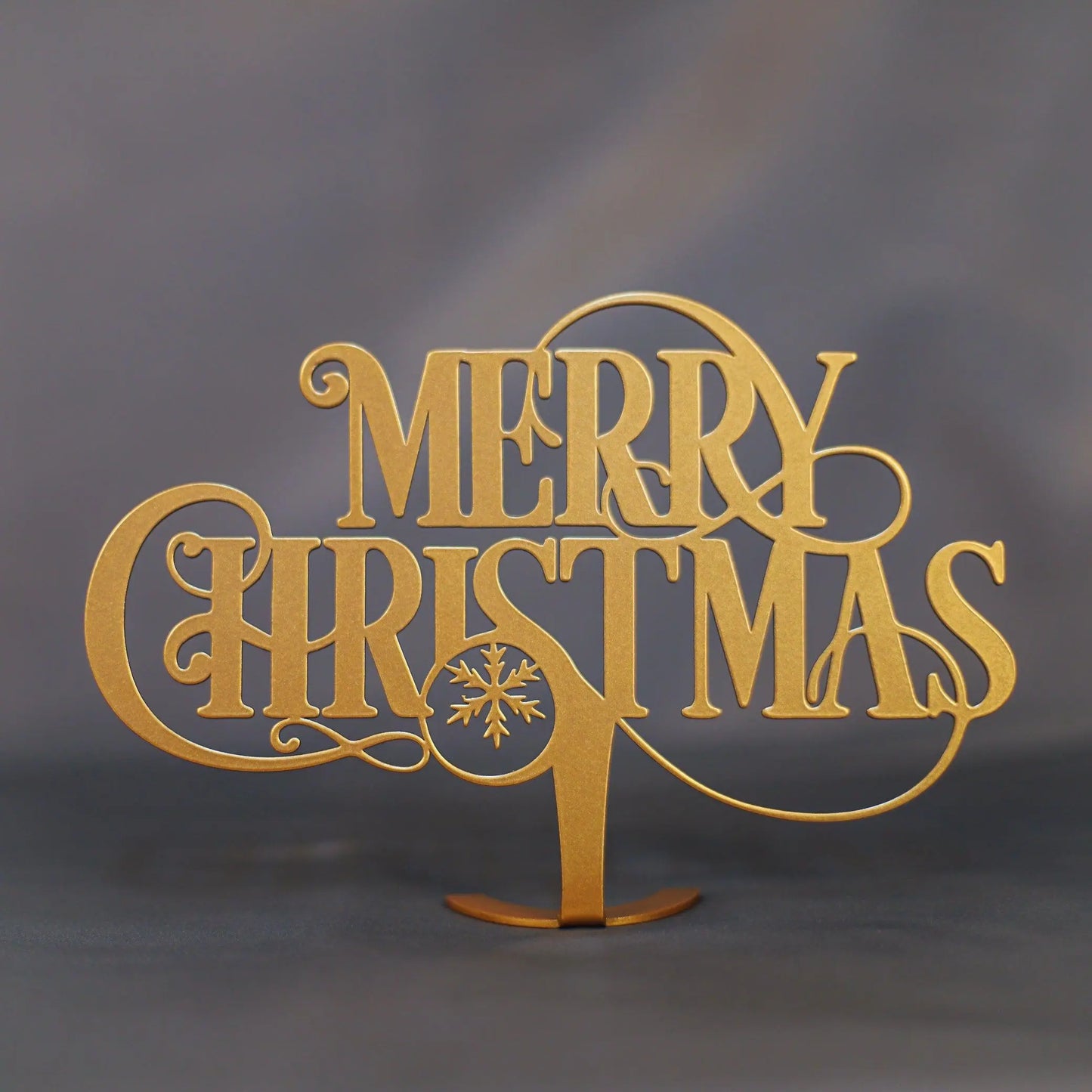Steelmonks-Metallschild,"Merry Christmas" Aufsteller. Weihnachtsaufsteller Wanddekoration erhältlich in verschiednen Größen und Farben.