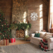 Steelmonks-Metallschild,Weihnachtskranz mit Kugeln. Weihnachtsschild Wanddekoration erhältlich in verschiednen Größen und Farben.