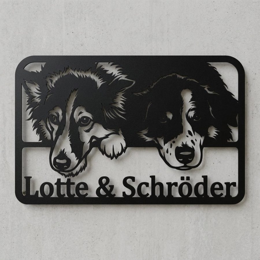 Hunde-Emblem nach Foto
