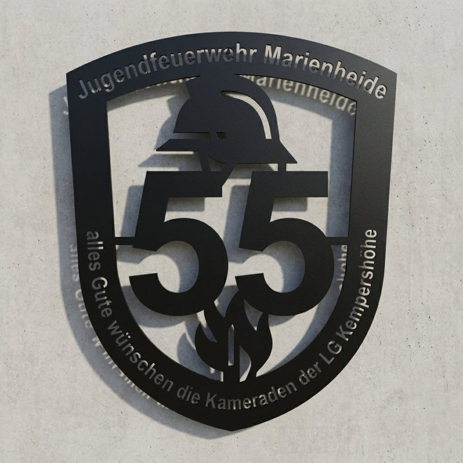 Jugendfeuerwehr-Wappen, 55 Jahre